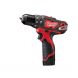 دریل پیچ گوشتی چکشی شارژی میلواکی مدل M12BPD-202C